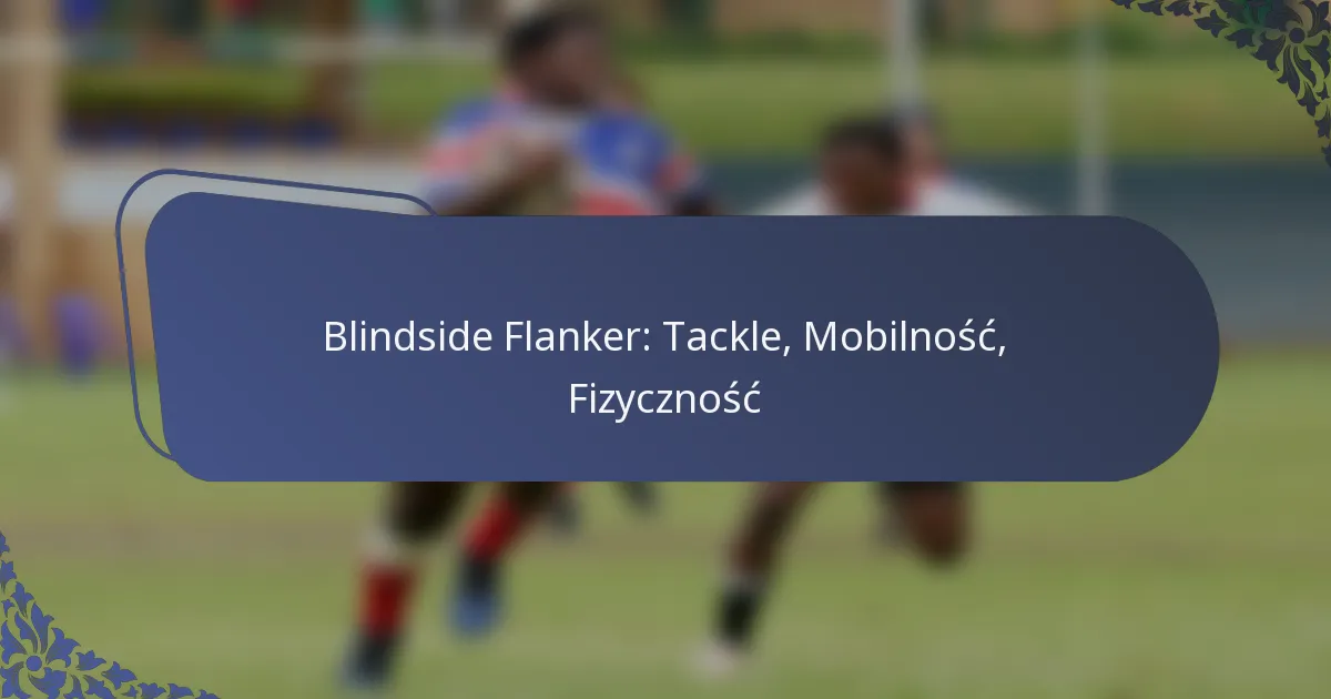 Blindside Flanker: Tackle, Mobilność, Fizyczność